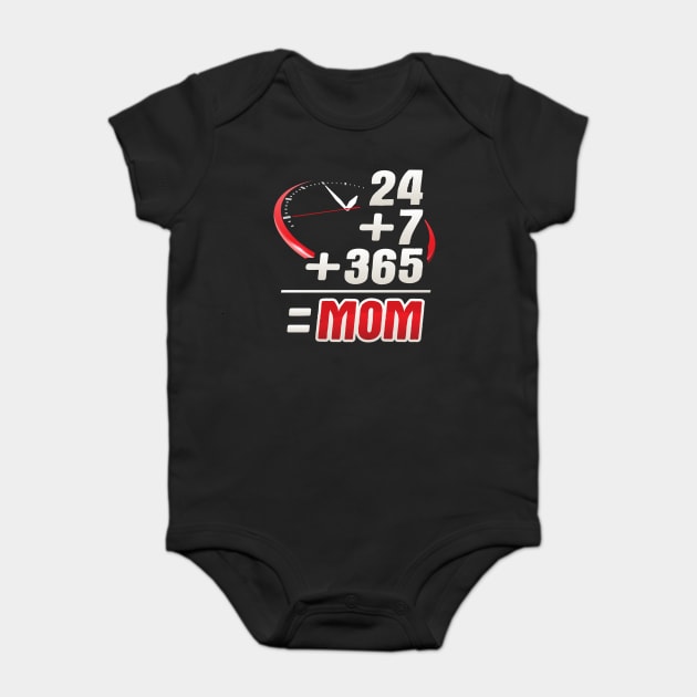 Mom 24/7 Baby Bodysuit by creative